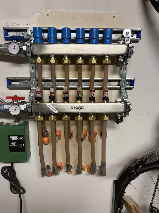 Plumber performing Gas Line Installation at a residential property in Sanibel